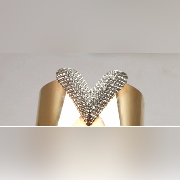 Louis Vuitton Essential V Cuff Bracelet Metal with Crystals - Picture 6 of 16